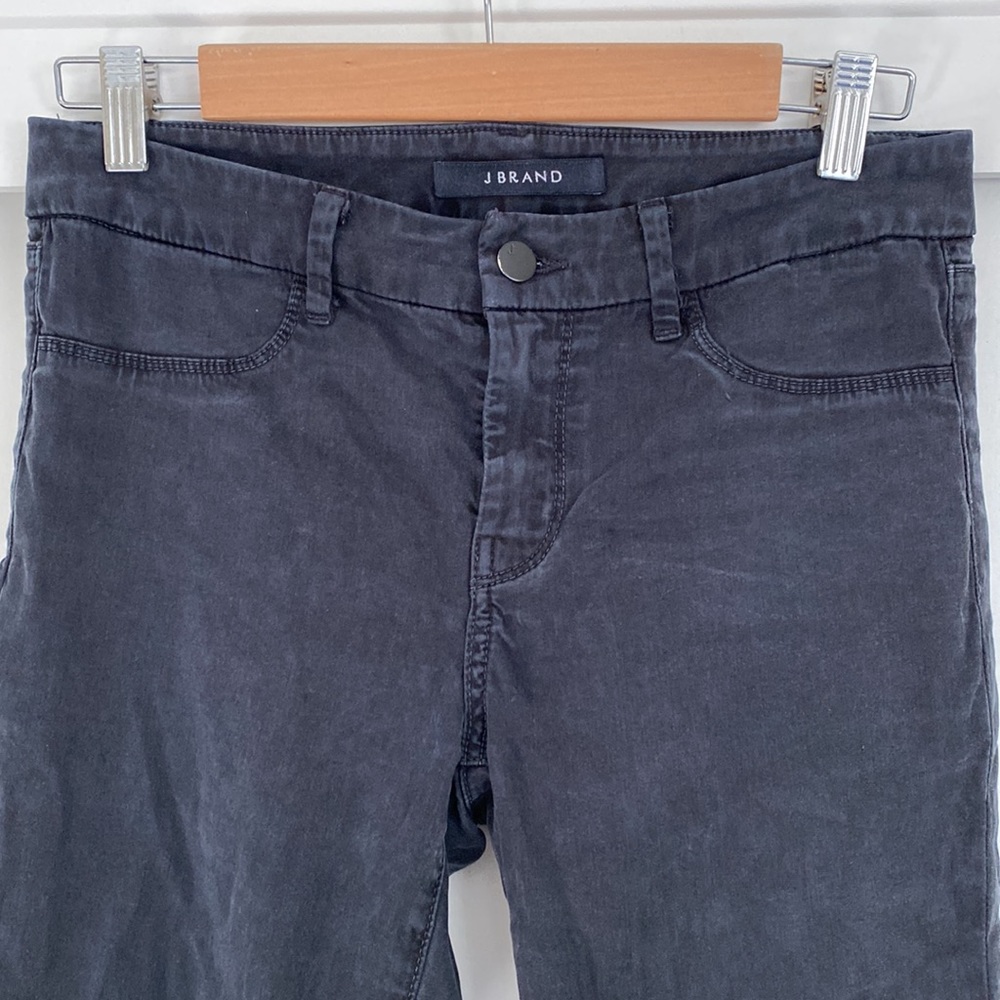 J Brand Anja 27 Black Stretch Skinny Ankle Pants